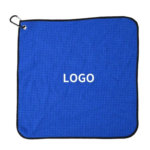 15"*15" Square Waffle Weave Microfiber Golf Towel