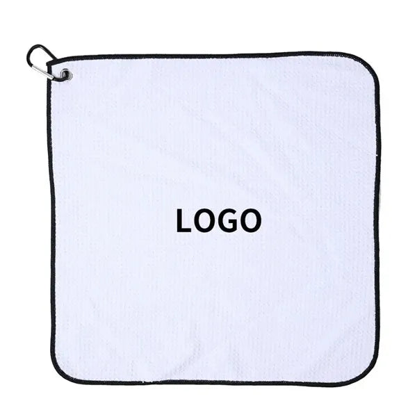 15"*15" Square Waffle Weave Microfiber Golf Towel