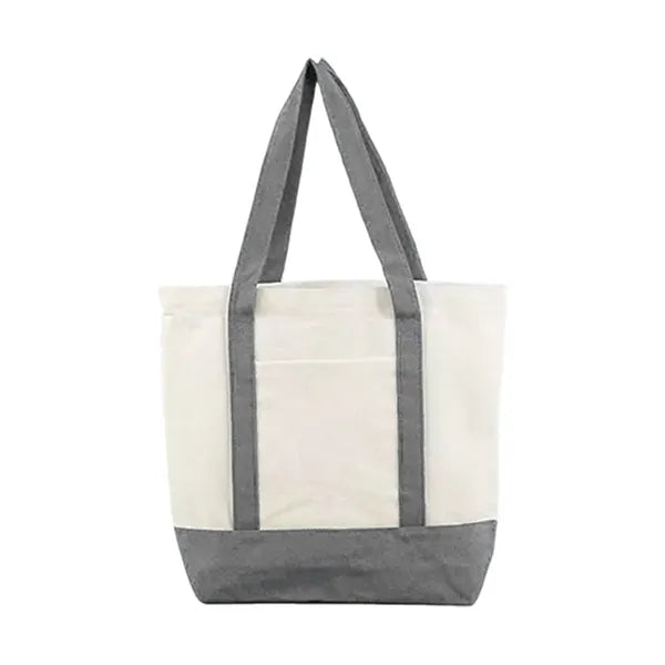 Canvas Tote With Front Pocket 16 Inch