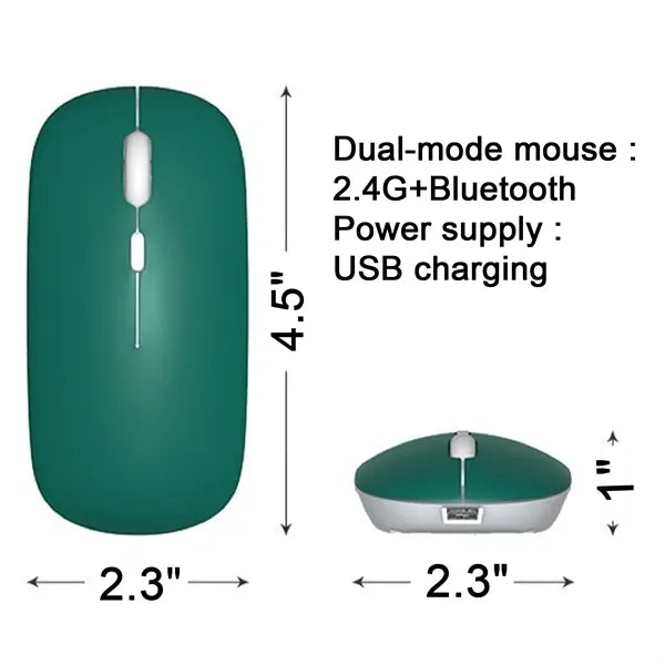 Rechargeable 2.4Ghz/Bluetooth Wireless Mouse