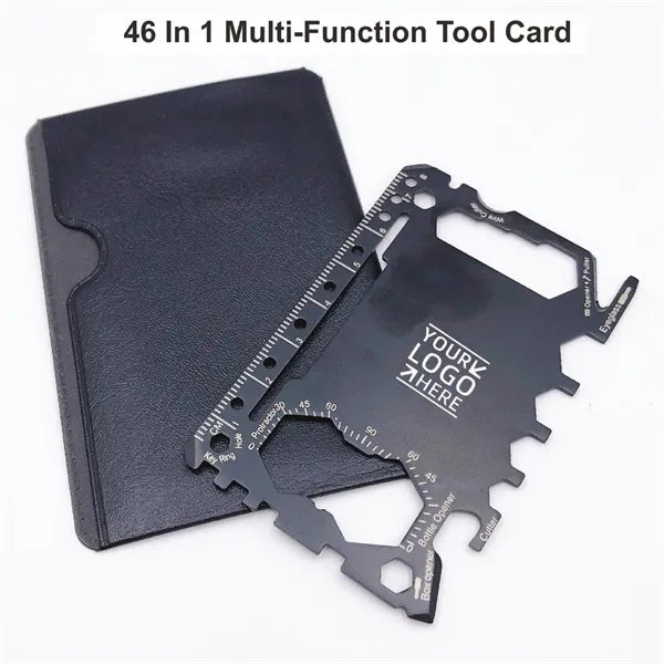 46-in-1 Stainless Steel Wallet Multi Tool Card