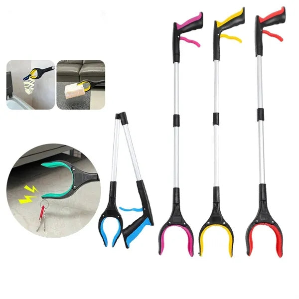 Heavy-Duty Aluminum Folding Litter Picker Grabber Tool
