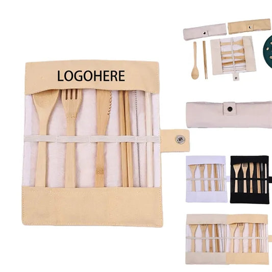 Bamboo Cutlery Set Knife Fork Spoon Chopsticks