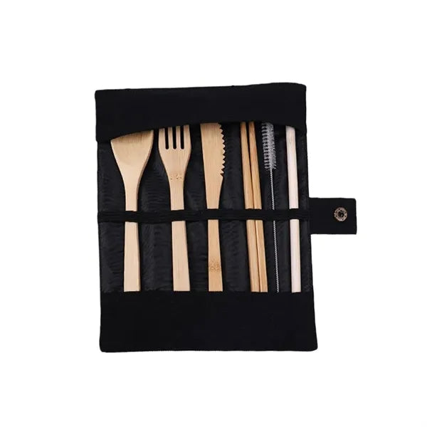 Bamboo Cutlery Set Knife Fork Spoon Chopsticks