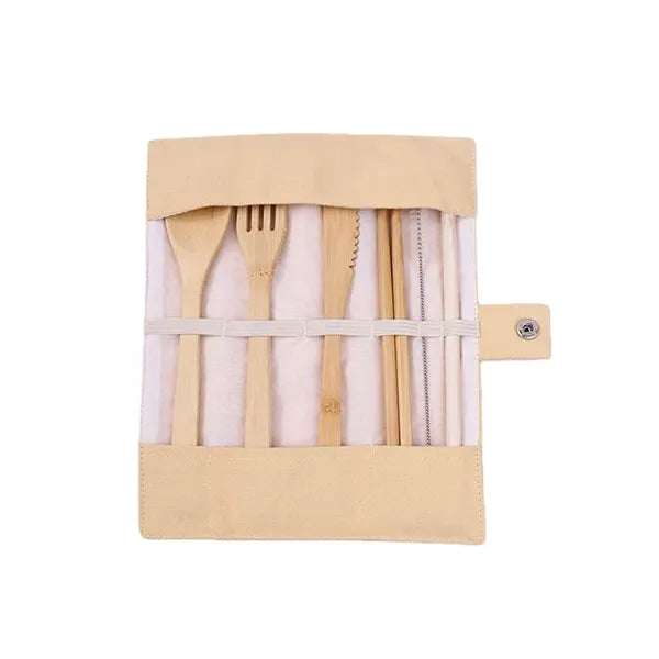 Bamboo Cutlery Set Knife Fork Spoon Chopsticks