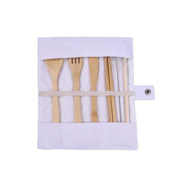 Bamboo Cutlery Set Knife Fork Spoon Chopsticks