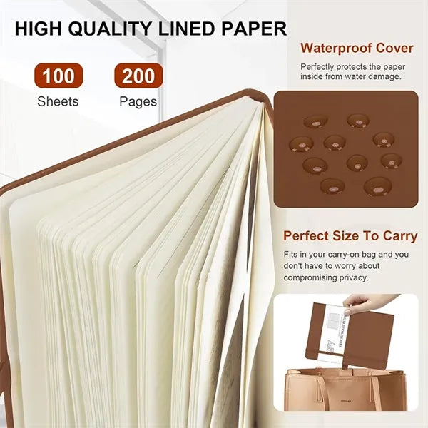 A5/A6 Hardcover Lined Journal Notebooks with pen