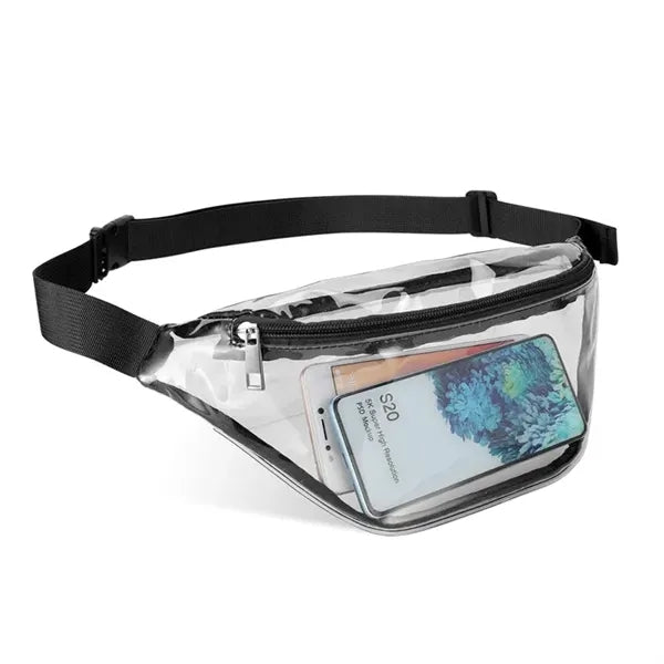 Adjustable Clear Fanny Pack PVC Stadium Approved Waist Bag