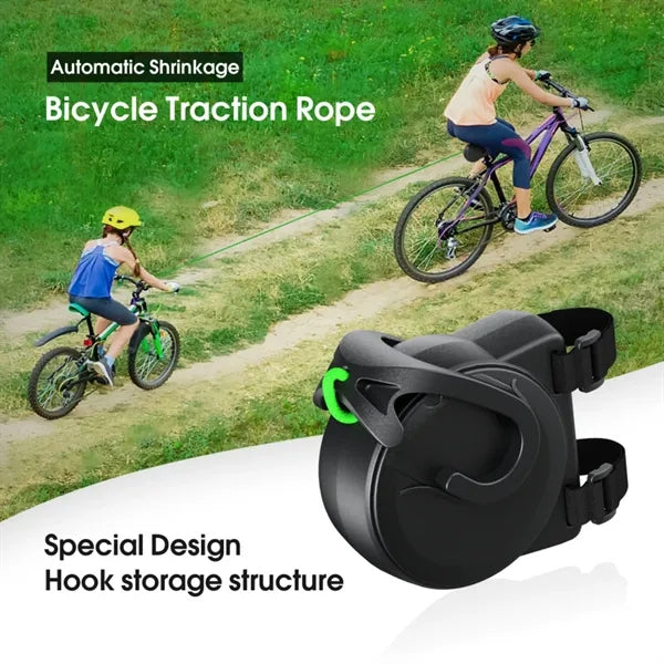 Retractable Kids Bike Tow Rope Elastic Trailer
