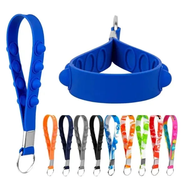 Silicone Popper Stress Reliever KeyChain
