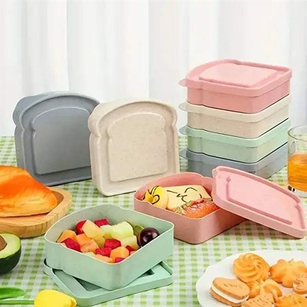 Portable Lunch Box Bread Sandwich Keeper Container
