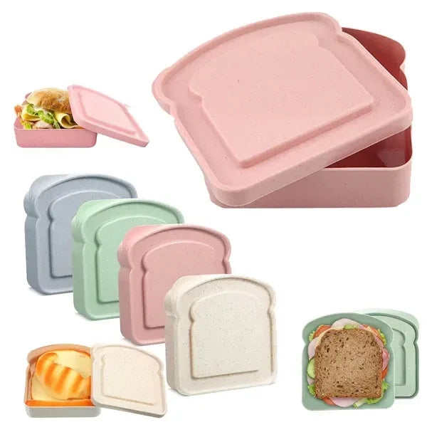 Portable Lunch Box Bread Sandwich Keeper Container
