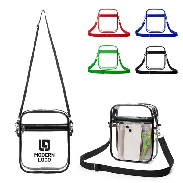 Stadium Approved Clear PVC Crossbody Bag