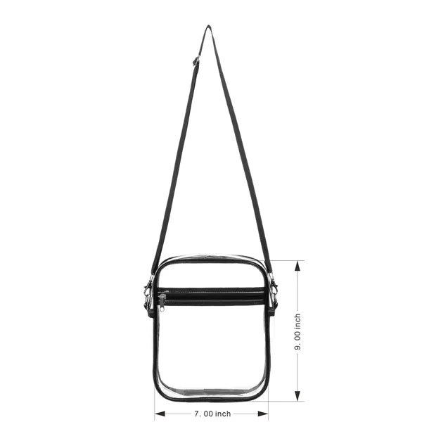 Stadium Approved Clear PVC Crossbody Bag