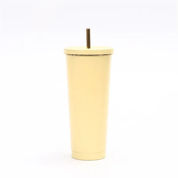 25oz Portable Stainless Steel Straw Cup