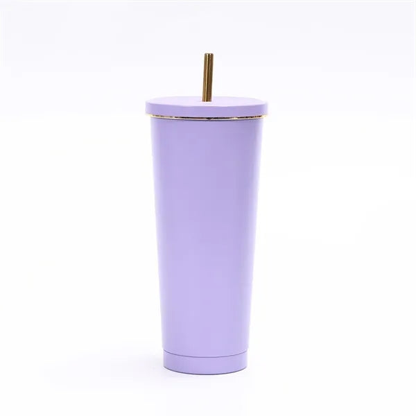 25oz Portable Stainless Steel Straw Cup