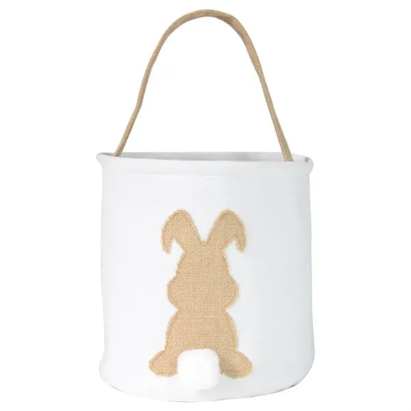 Bunny Tail Easter Canvas Tote Bag