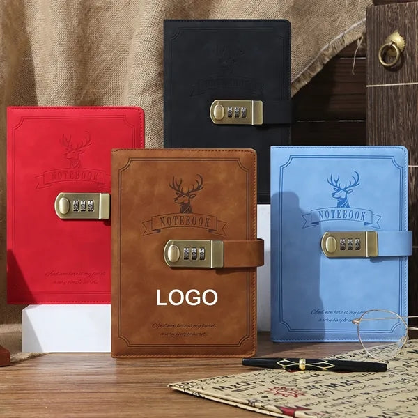 A5 PU Leather Journal with Lock
