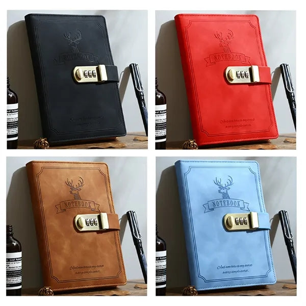 A5 PU Leather Journal with Lock