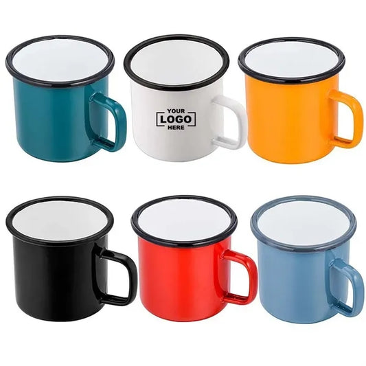 Enamel Mug Tea Camp Drinking Cups 12 oz