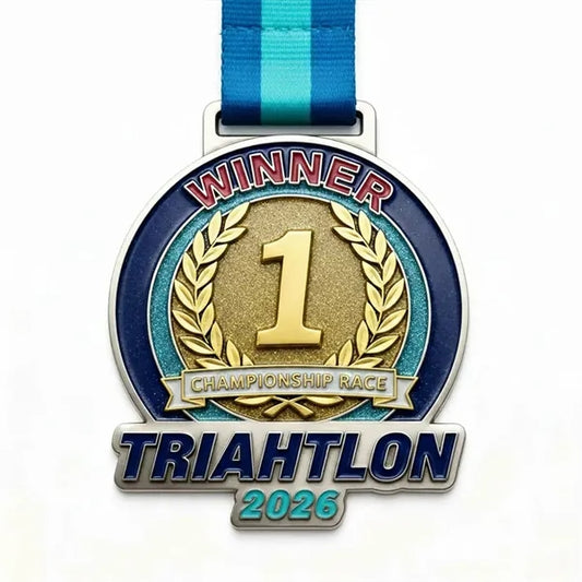 Soft Enamel Single Sided Medal