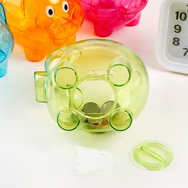 Transparent Plastic Piggy Bank Birthday Gift