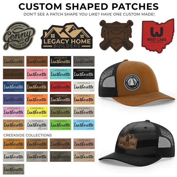 Port Authority C402 Trucker Hat w/ Patches or Embroidery