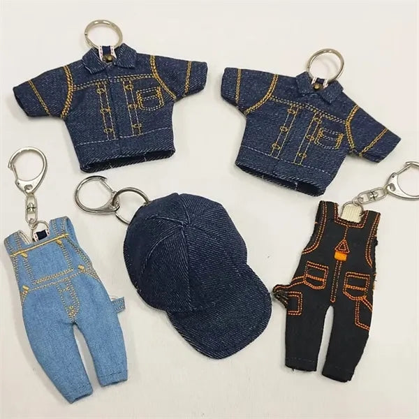 Mini Portable Denim Decorative Keychain Pendant