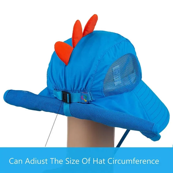 Wide Brim Sun Hatn for Kids with Neck Flap
