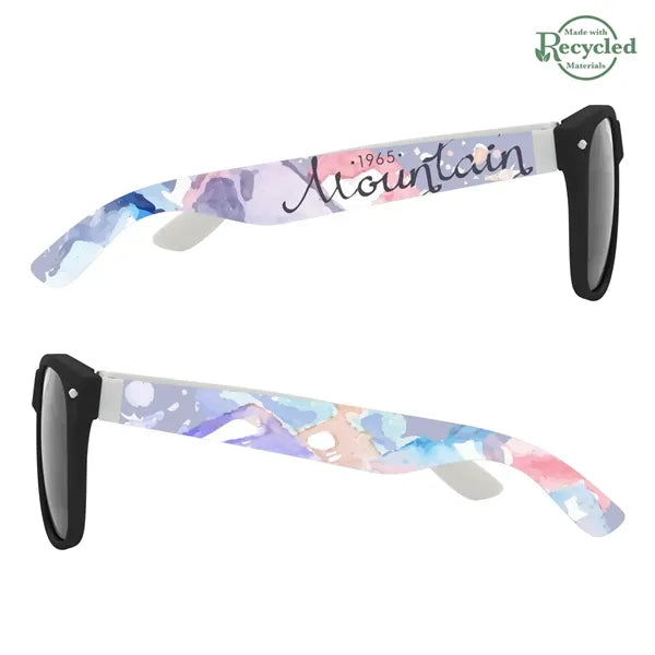 Full Color Colorblock Malibu Sunglasses