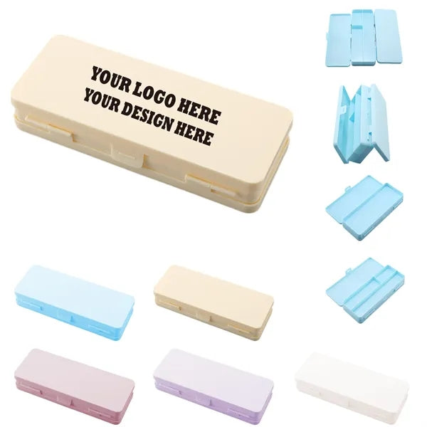 Double-Sided Plastic Pencil Box