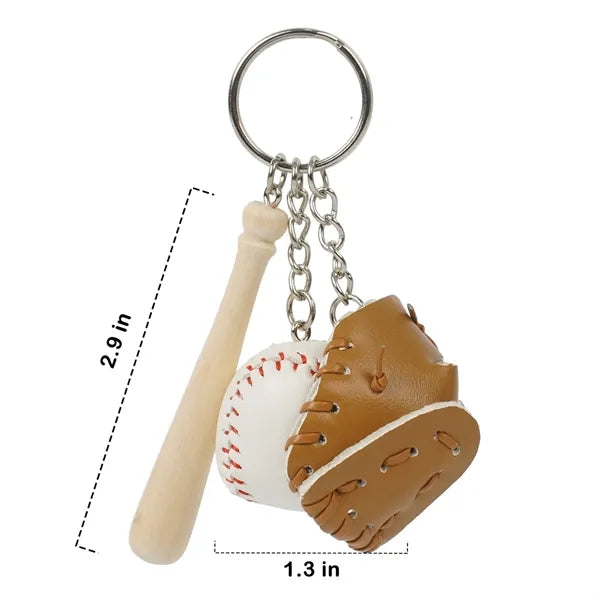Mini Baseball Keychain