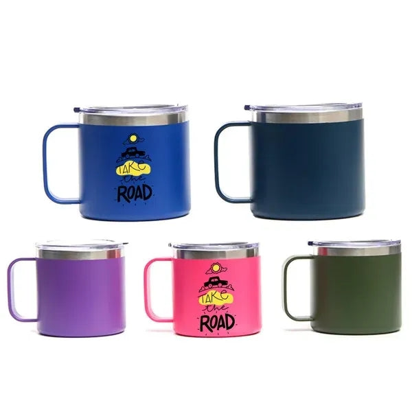 14 oz. Stainless Steel Insulated Coffee Mug With Lid