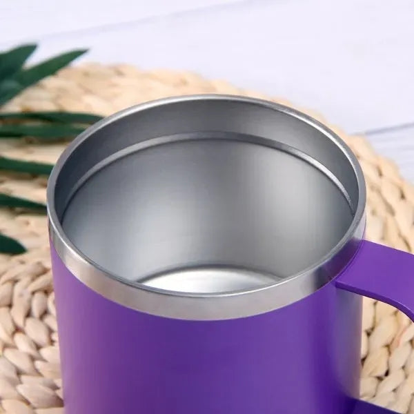 14 oz. Stainless Steel Insulated Coffee Mug With Lid