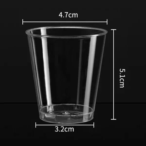 1.7 oz. Clear Plastic Disposable Cup