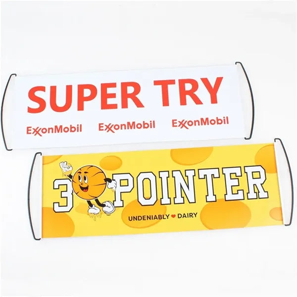 Hand-pull retractable banners