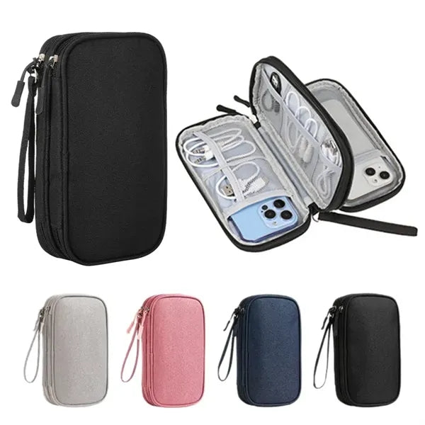 Electronics Organizer Bag Travel Shockproof Cable Case
