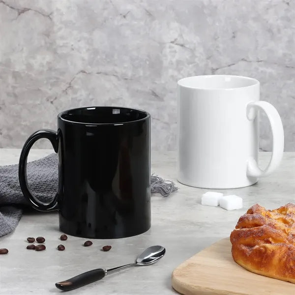 Classic 11oz Porcelain Coffee Cup for Everyday Use