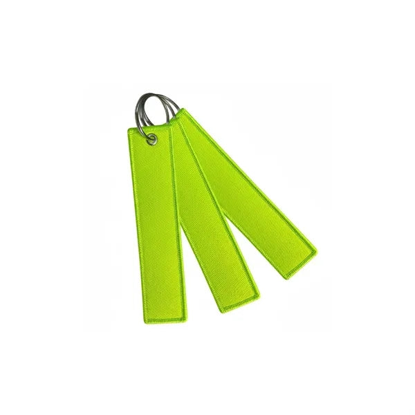 Embroidered Fabric Key Tag