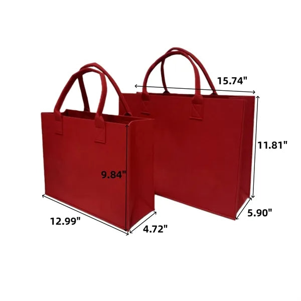 Felt Tote Bag with Handle