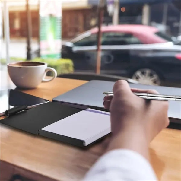 Metal Pocket Notebook With Pen And Refillable Paper
