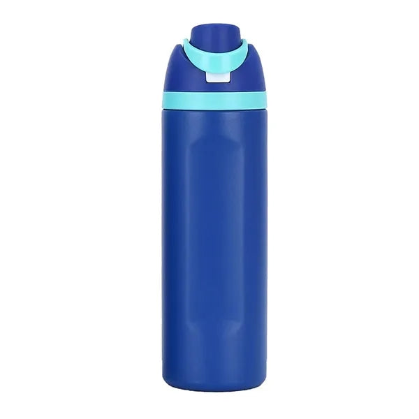 24oz Stainless Steel Sports Water Bottle with Dual-Drink Lid