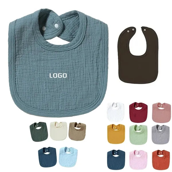 Cotton Muslin Baby Bibs for Unisex Boys Girls