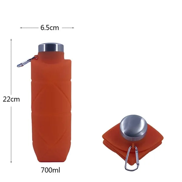 700ml Geometric Pattern Sports Water Bottle with Stainless S