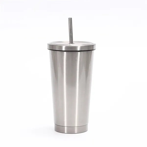 17oz Portable Stainless Steel Straw Cup