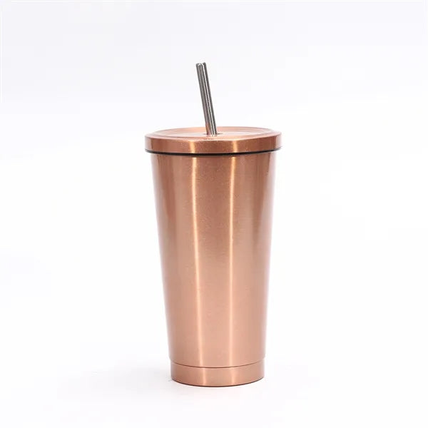 17oz Portable Stainless Steel Straw Cup