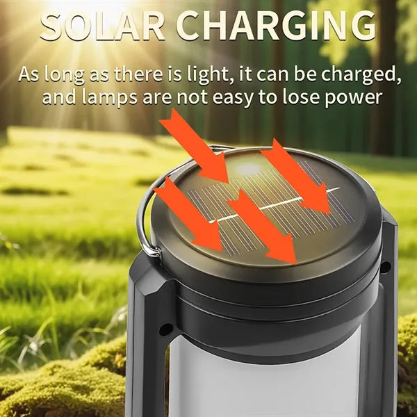 LED Solar Rechargeable Camping Light