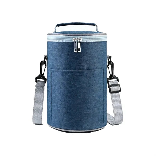 Thermal Cylindrical Food Bag Featuring Carry Handle Daily