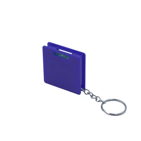 Mini Keychain Tape Bubble Level 1meter Measuring Steel Ruler