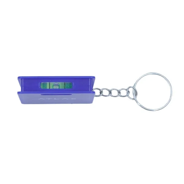 Mini Keychain Tape Bubble Level 1meter Measuring Steel Ruler
